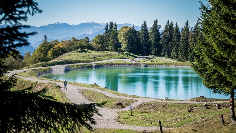 Idyllisch: Der Speicherteich am Hennesteck in Annaberg, © Fred Lindmoser